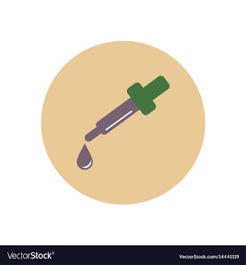 Stylish icon in color circle eye drops vector image