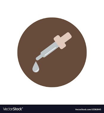 Stylish icon in color circle eye drops vector image