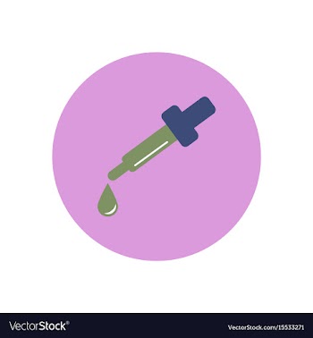 Stylish icon in color circle eye drops vector image
