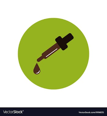 Stylish icon in color circle eye drops vector image