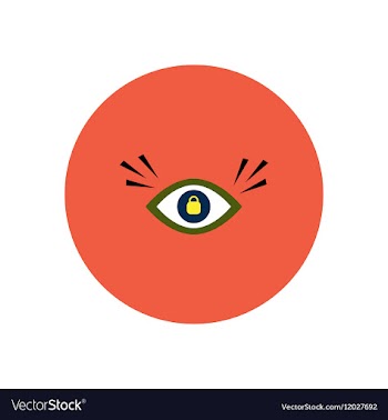 Stylish icon in color circle eye problems vector image