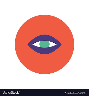 Stylish icon in color circle eye problems vector image