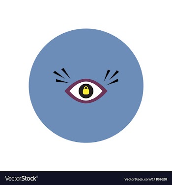 Stylish icon in color circle eye problems vector image