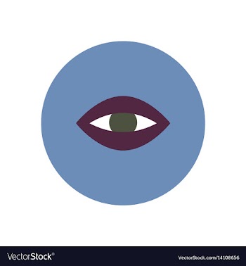 Stylish icon in color circle eye problems vector image