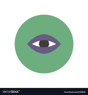 Stylish icon in color circle eye problems vector image
