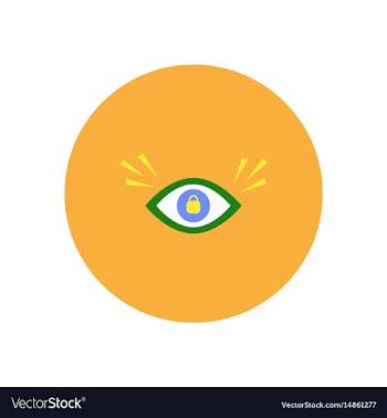 Stylish icon in color circle eye problems vector image