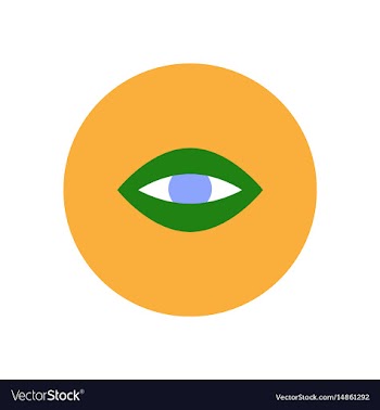 Stylish icon in color circle eye problems vector image