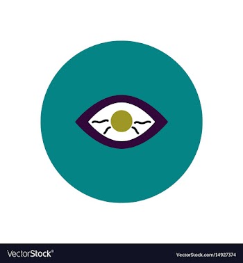 Stylish icon in color circle eye problems vector image