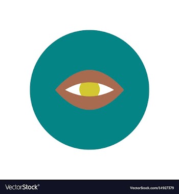 Stylish icon in color circle eye problems vector image