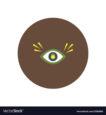 Stylish icon in color circle eye problems vector image