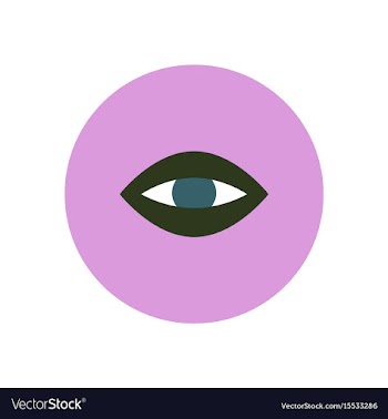 Stylish icon in color circle eye problems vector image