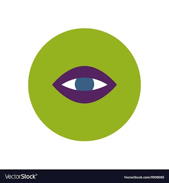 Stylish icon in color circle eye problems vector image