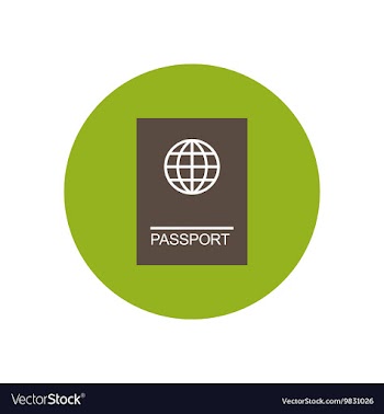 Stylish icon in color circle international vector image