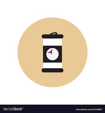 Stylish icon in color circle iron barrel vector image