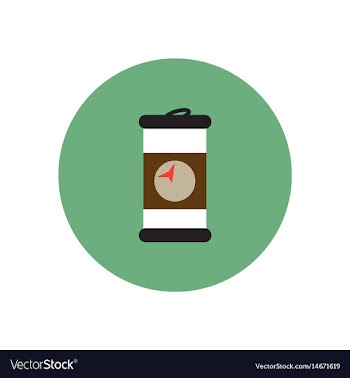 Stylish icon in color circle iron barrel vector image