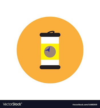 Stylish icon in color circle iron barrel vector image