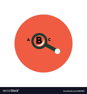Stylish icon in color circle magnifying glass vector image