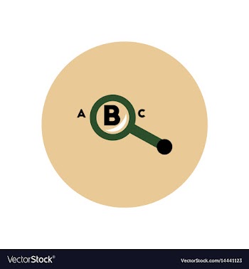 Stylish icon in color circle magnifying glass vector image