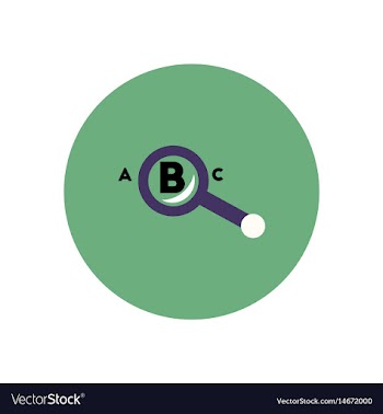Stylish icon in color circle magnifying glass vector image