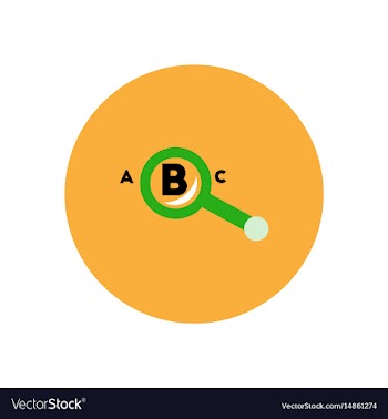 Stylish icon in color circle magnifying glass vector image