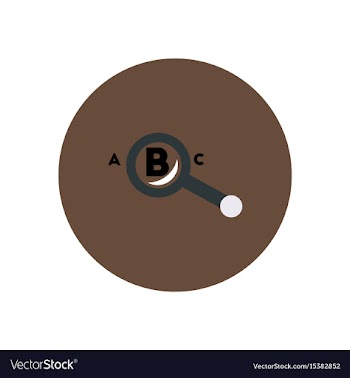 Stylish icon in color circle magnifying glass vector image