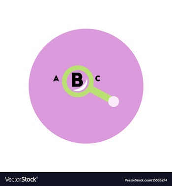 Stylish icon in color circle magnifying glass vector image