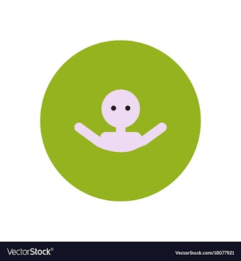 Stylish icon in color circle man swimmer vector image