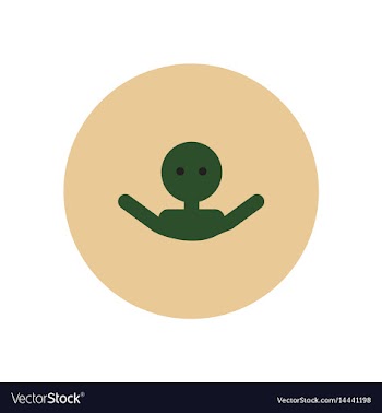 Stylish icon in color circle man swimmer vector image