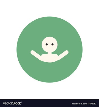 Stylish icon in color circle man swimmer vector image