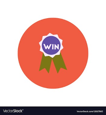 Stylish icon in color circle medal winner vector image