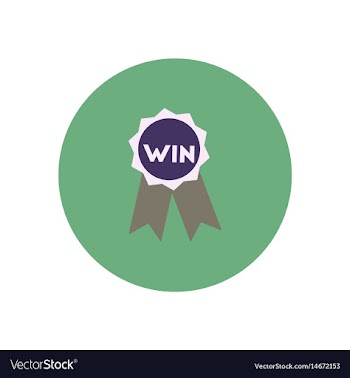 Stylish icon in color circle medal winner vector image