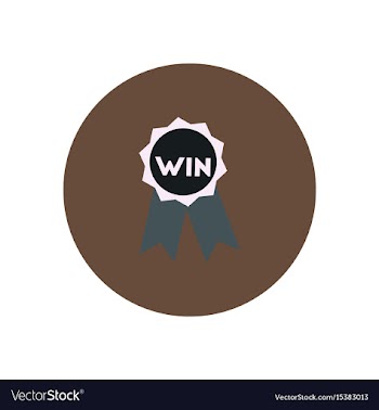 Stylish icon in color circle medal winner vector image