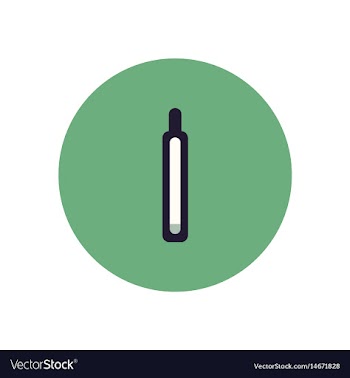 Stylish icon in color circle medical thermometer vector image