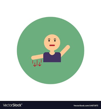 Stylish icon in color circle numb hand vector image
