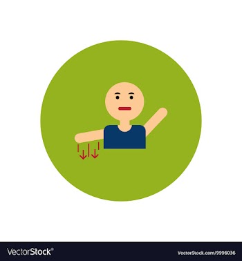 Stylish icon in color circle numb hand vector image