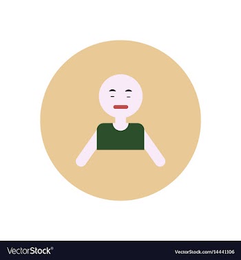 Stylish icon in color circle pale man vector image