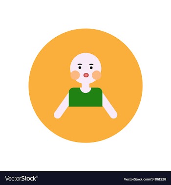 Stylish icon in color circle pale man vector image