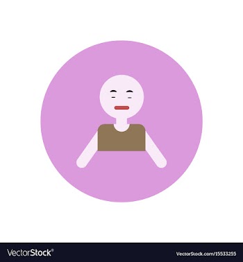 Stylish icon in color circle pale man vector image