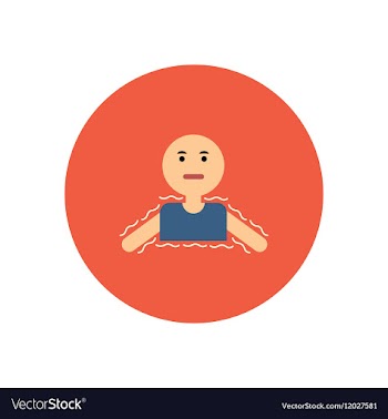 Stylish icon in color circle people cold vector image