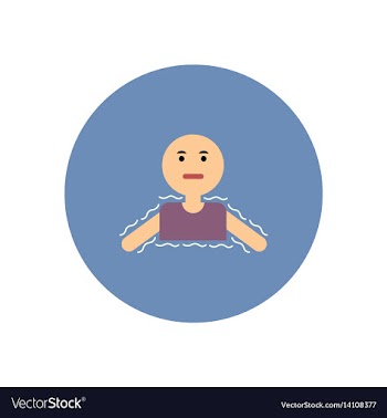 Stylish icon in color circle people cold vector image