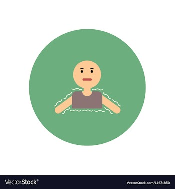 Stylish icon in color circle people cold vector image