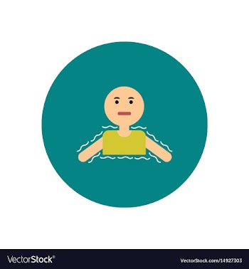 Stylish icon in color circle people cold vector image
