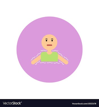 Stylish icon in color circle people cold vector image