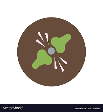 Stylish icon in color circle problems joints vector image