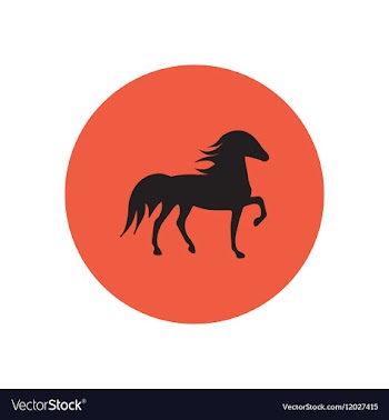 Stylish icon in color circle silhouette running vector image