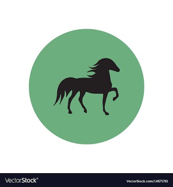 Stylish icon in color circle silhouette running vector image