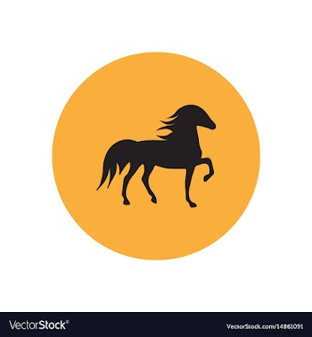 Stylish icon in color circle silhouette running vector image