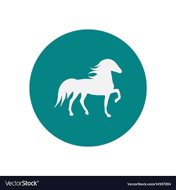 Stylish icon in color circle silhouette running vector image