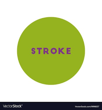 Stylish icon in color circle stroke disease vector image
