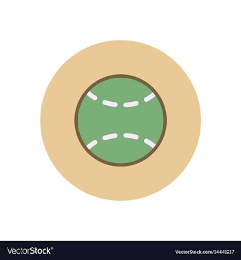 Stylish icon in color circle tennis ball vector image